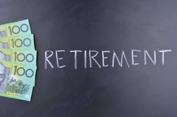 Retirement written on blackboard